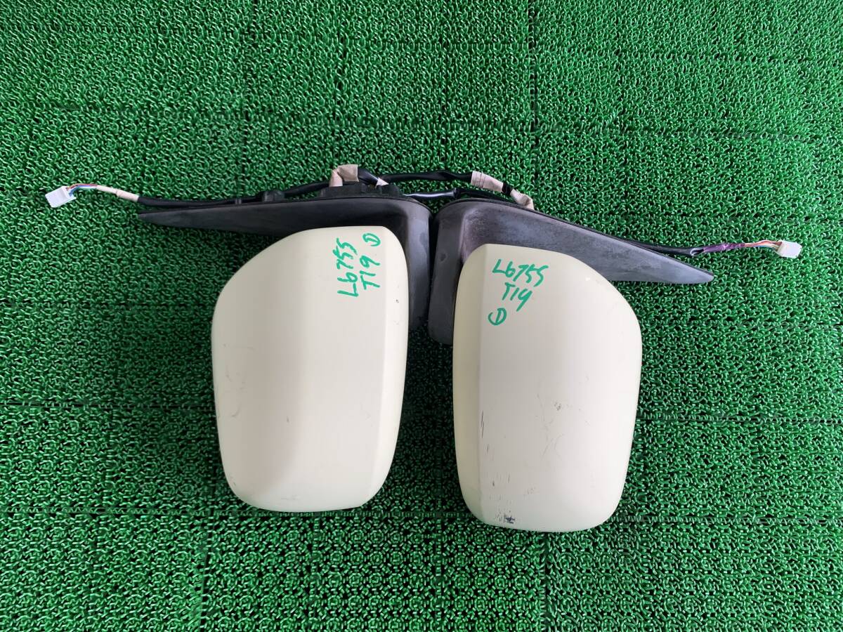 ●即決値段●動作OK● ダイハツ L675S ミラココア L685S カラー:T19 ドアミラー 左右 サイドミラー 運転席側 電動格納拍卖