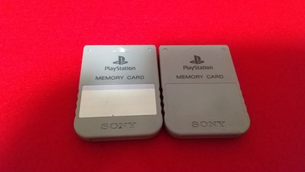 PS メモリーカード 2枚セット データあり プレイステーション レトロゲーム拍卖