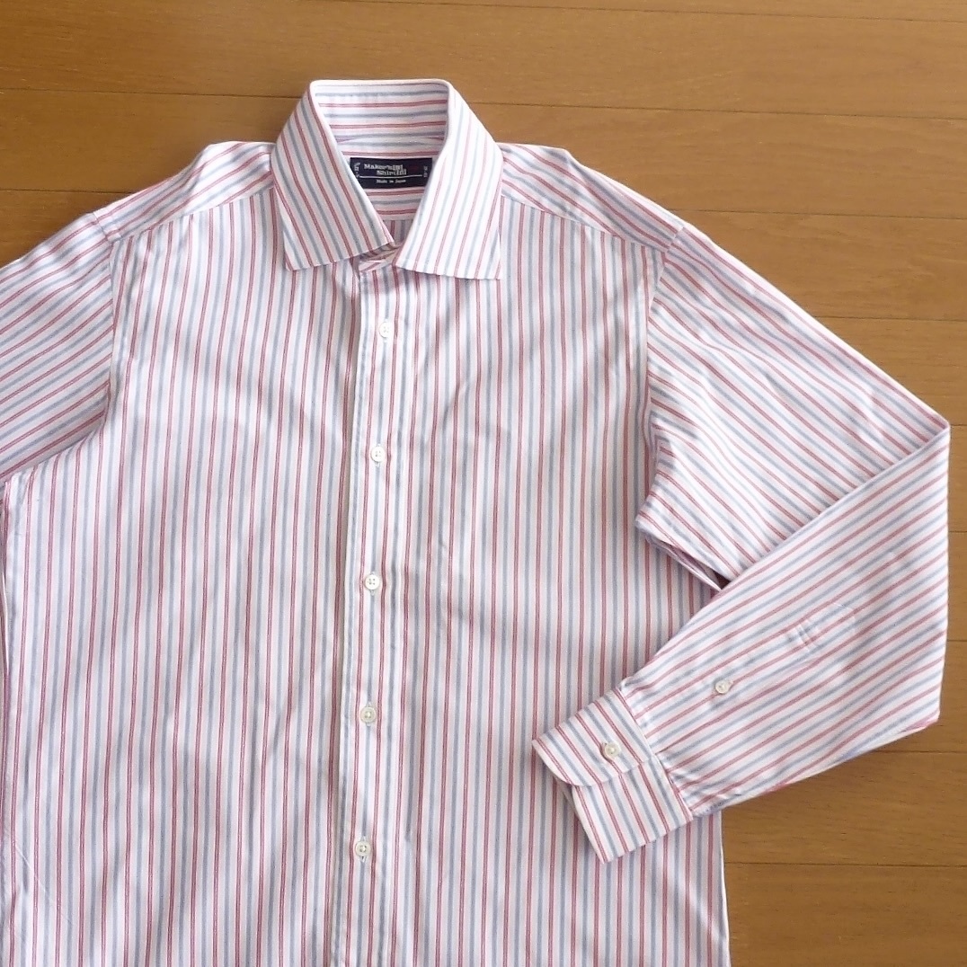 メーカーズシャツカマクラ Maker's Shirt 鎌倉 長袖シャツ トリコロール 即決あり!拍卖