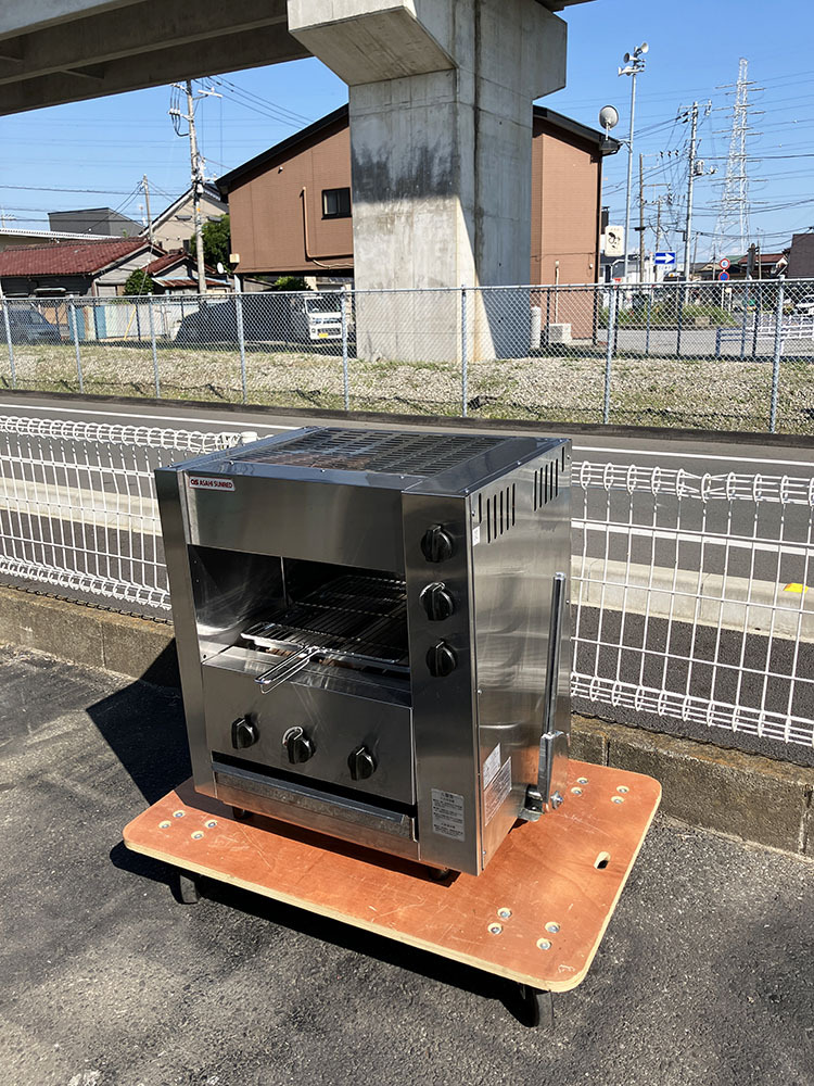 即決 2024年製 アサヒサンレッド 同時両面焼きグリラー SGR-33EX 都市ガス 10.2kW 幅640 奥行495 高さ690 武蔵EX 赤外線 厨房 業務用 中古拍卖