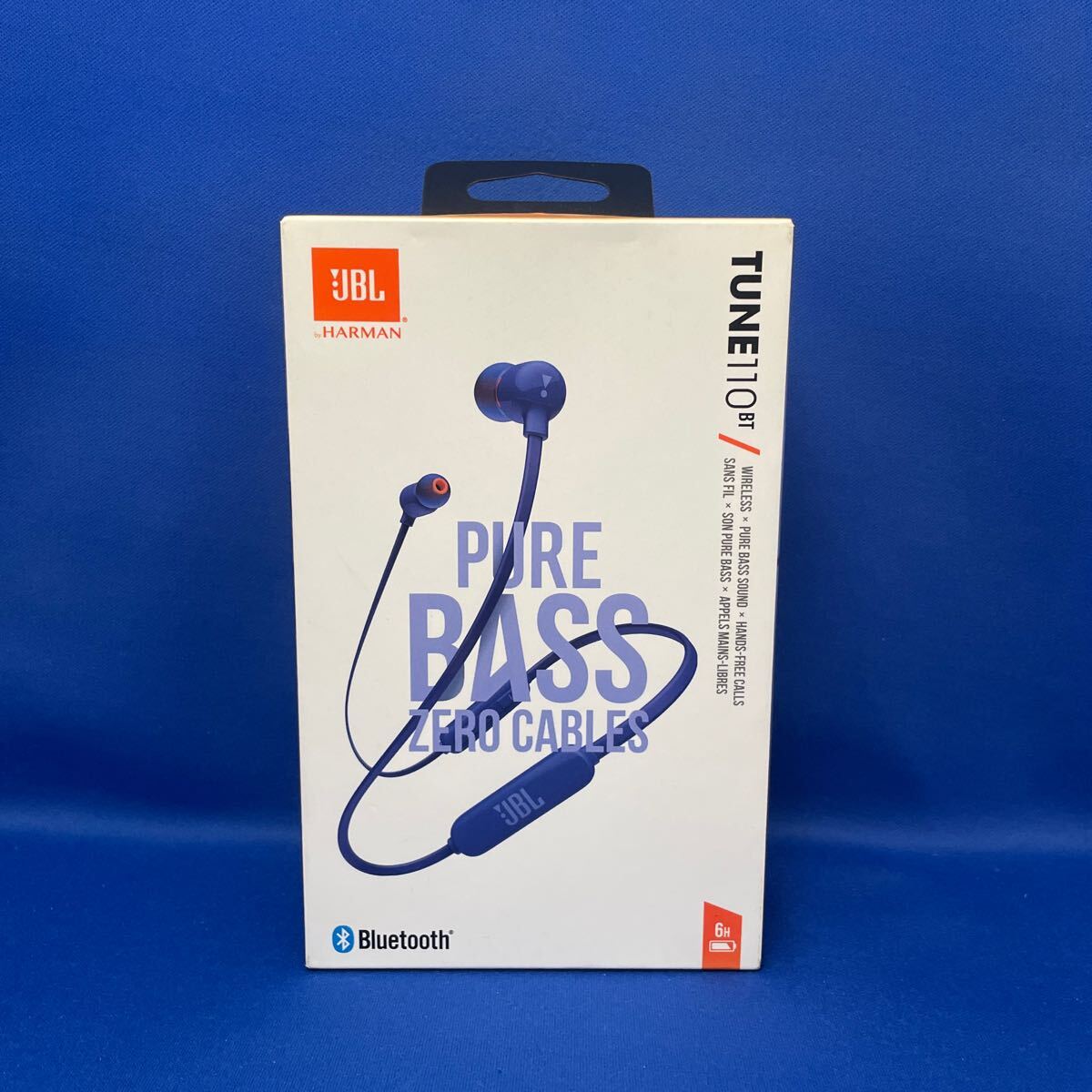 【新品・未開封品】JBL TUNE110BT Bluetooth イヤホン ワイヤレス/マイクリモコン付き/マグネット搭載 ブルー JBLT110BTBLUJN拍卖