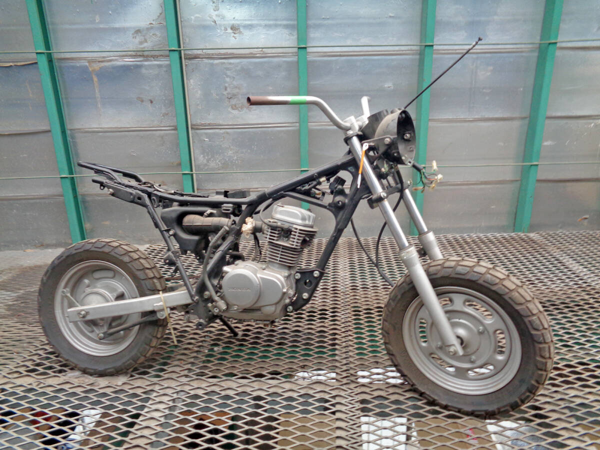 エイプ100 レストア&部品取りベース 現状販売車 社外フレーム NO-13拍卖