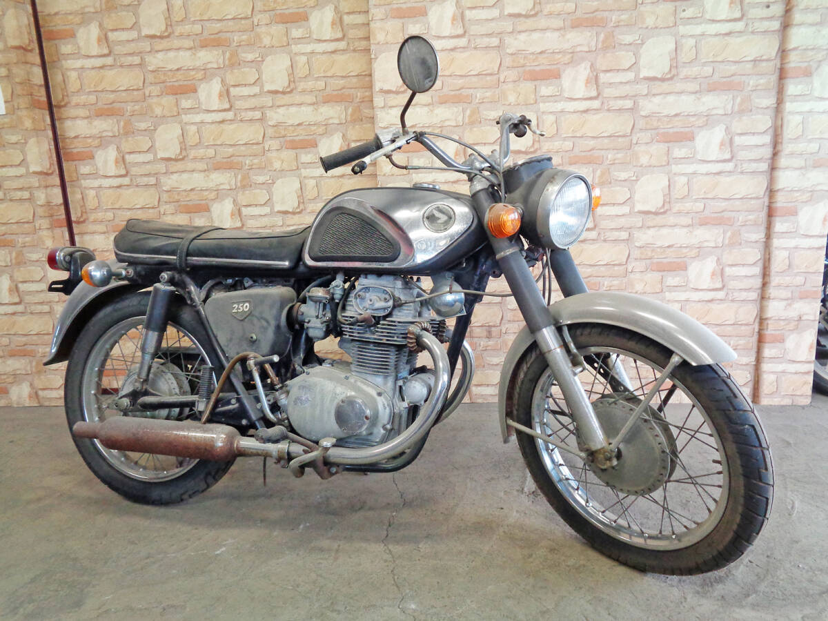 ドリームCB250 鍵付き 書類付き 不動車拍卖