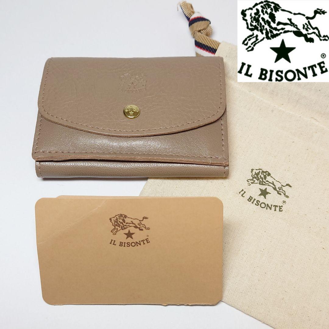 【新品未使用】イルビゾンテ IL BISONTE 三つ折り財布 18 イタリア製拍卖