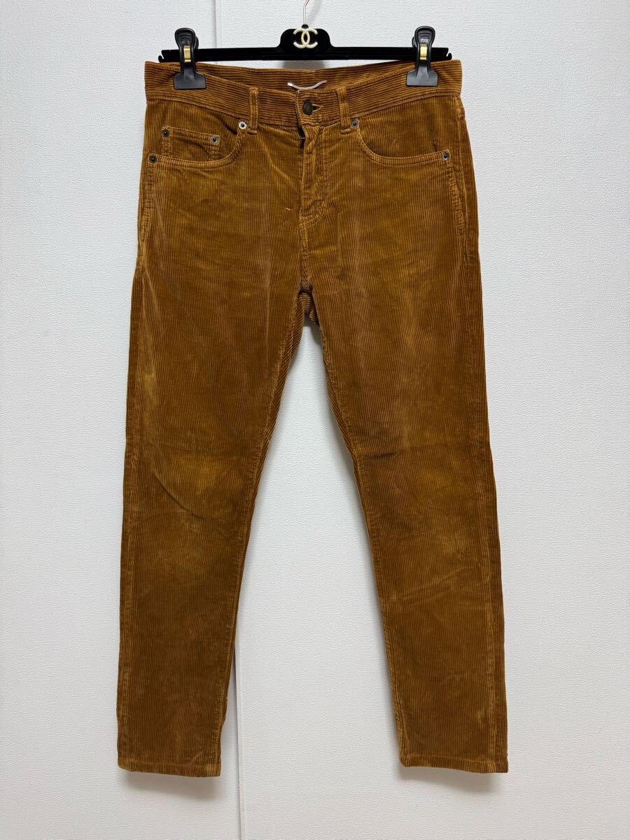 SaintLaurentParis コーデュロイパンツ D02 M/SK-LW 28 超美品 ブラウン サンローランパリ 拍卖