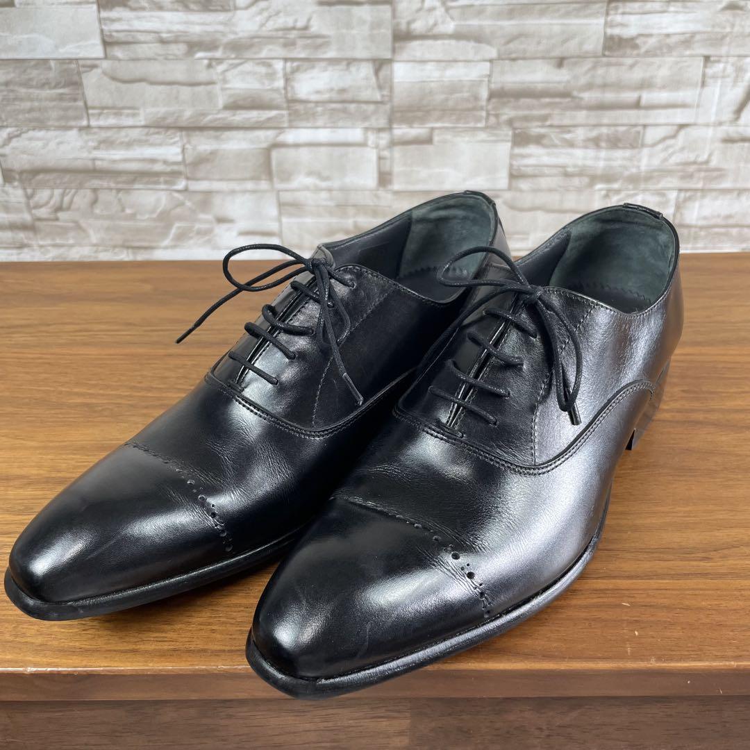 【美品】アントニオ ルフォ★ビジネスシューズ ブラック サイズ39 レースアップ拍卖