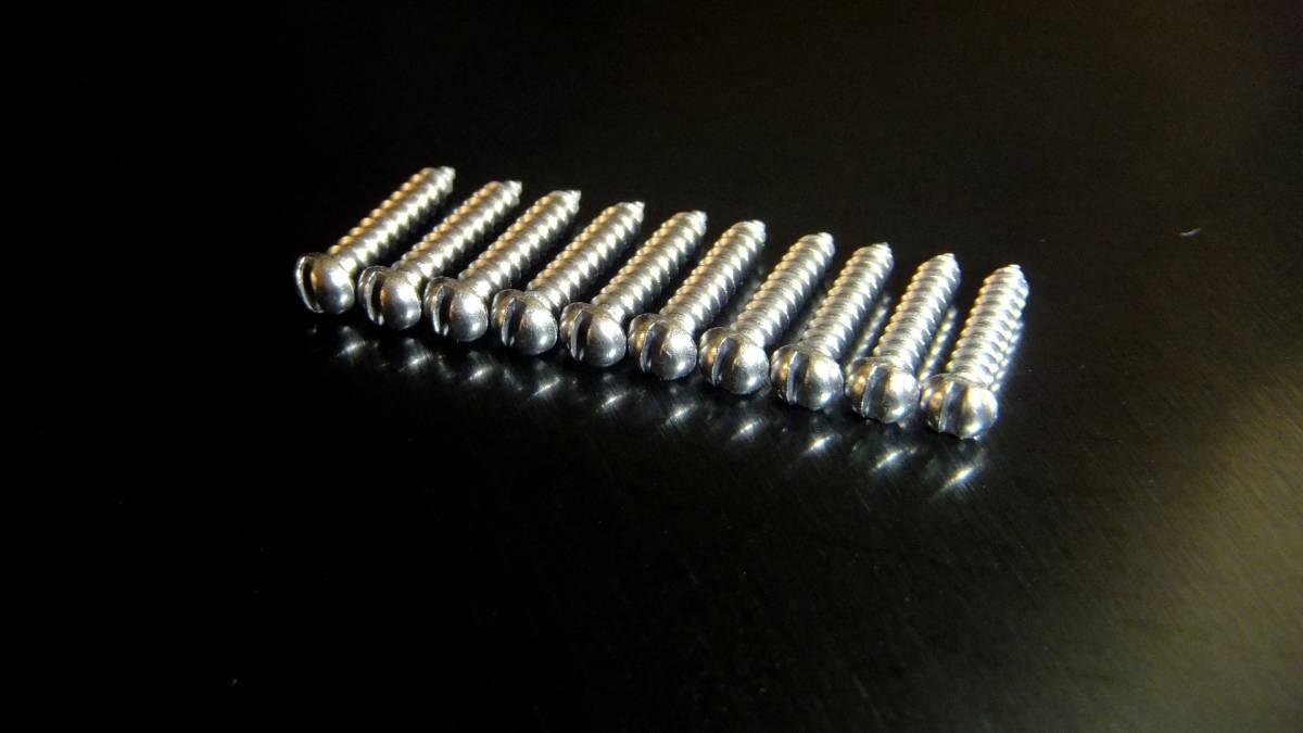 高品質ステンレス製 マイナスネジ M2×10mm 小頭径 20本 送料込み トップウォーター ハンドメイド マイナス頭 ヘドン アーボガスト拍卖
