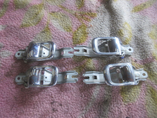 ★①R7G9732 JZS131 クラウン 純正インナーハンドルセット ドアノブ ハードトップ車 修理やストック等に拍卖