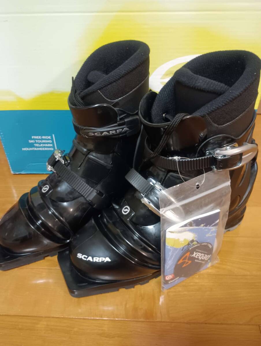 SCARPA T4 28.5CM スカルパ テレマーク スキーブーツ拍卖