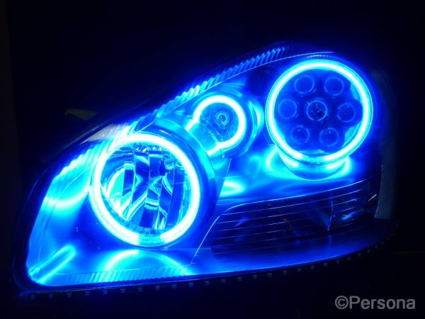 F50 シーマ CCFLイカリングキット 最高品質 4ヶ月保証付き CIMA ホワイト ブルー レッド拍卖