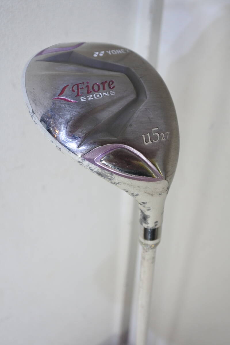 【KSD/Y/61】ヨネックス Fiore EZONEレディース用ユーティリティ5番27°Flex L グリップ交換の上発送■ヘッド うち傷塗装剥がれあり拍卖