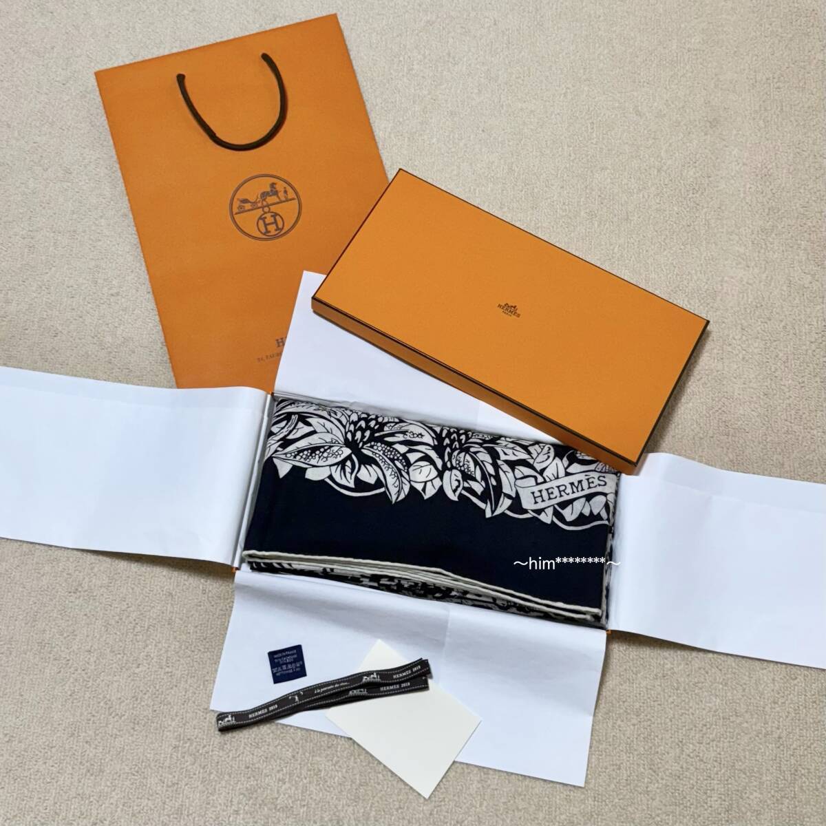 HERMES エルメス カレジェアン カシミヤシルク 大判ストール カレ140 カシシル ジャングル ラブ タトゥアージュ ロベール ダレ レア 完売品拍卖