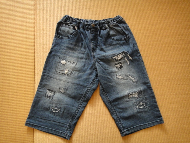 RAD CUSTOM☆ラッドカスタム☆ダメージ加工ハーフパンツズボン160cm拍卖