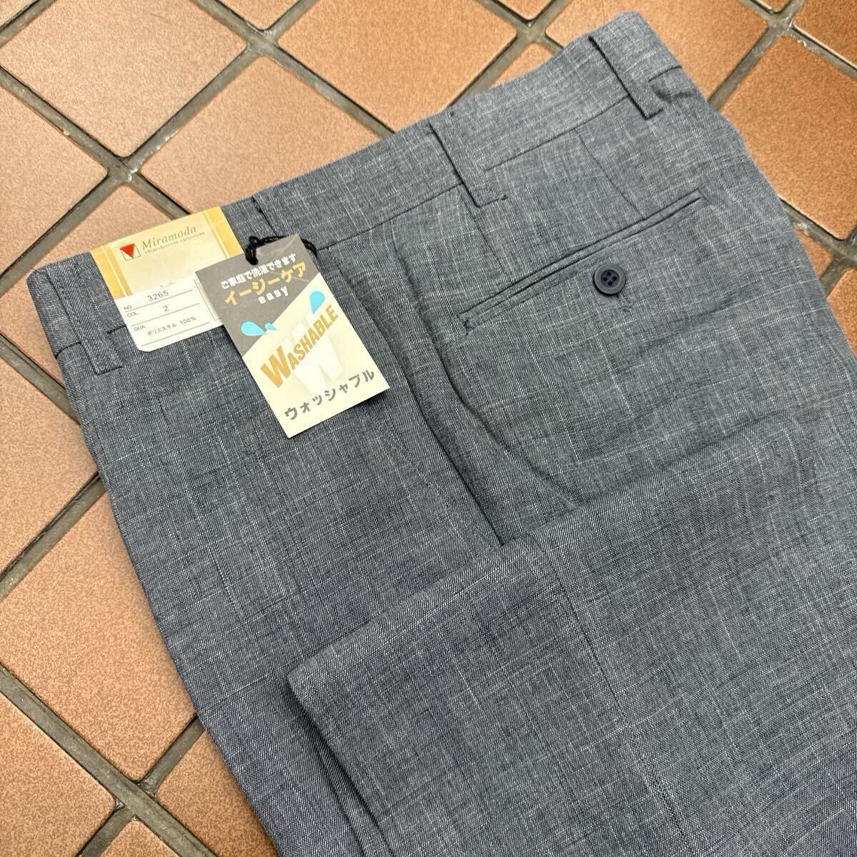 新品☆未使用 春夏 W76cm 艶感 グレー系 メンズスラックス メンズパンツ カジュアルパンツ ゴルフパンツ GOLF ノータック さらさら生地 拍卖