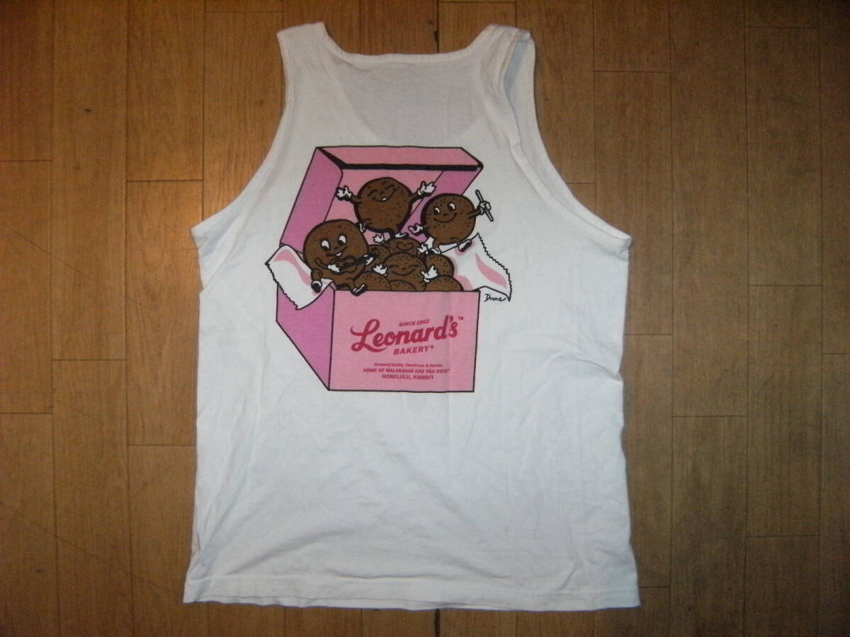 廃番★レトロ★メキシコ製品★当時物 HONOLULU HAWAII Lenard's BAKERY マサラダ ドーナツ ハワイ レナーズ タンクトップ★サーフィン 筋肉拍卖