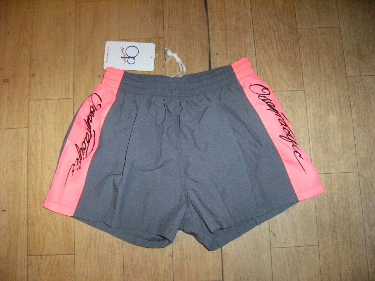 廃番 昭和レトロ★日本製★オーシャンパシフィック 短パン サーフパンツ 海水パンツ 水着 インナー付き★ハワイ マリンスポーツ サーフィン拍卖