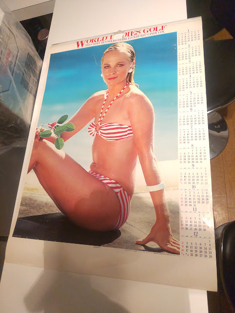廃版★非売品★日本製 1984年 WORLD LADIES GOLF ワールド レディース ゴルフ カレンダー★外人 美女 シンディコックス キャシーレイノルズ拍卖