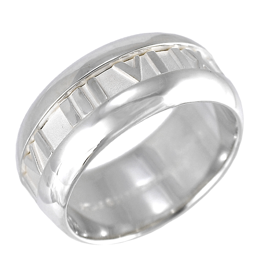 新品同様 15号 ティファニー アトラスワイド リング 指輪 シルバー SV925 スターリングシルバー ジュエリー TIFFANY&Co.拍卖