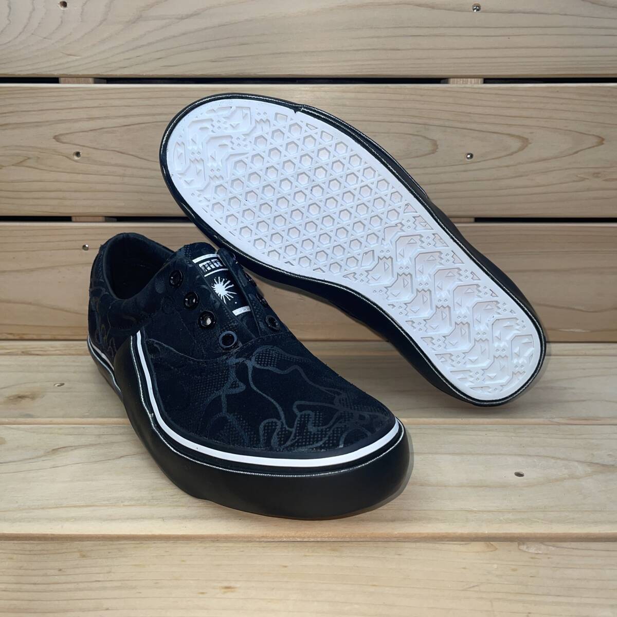 プーマ バイ ミハラヤスヒロ 22cm 税込定価17600円 ブラック PUMA by MIHARA YASUHIRO MY-61 Un Camo コラボ スニーカー 黒 天然皮革拍卖