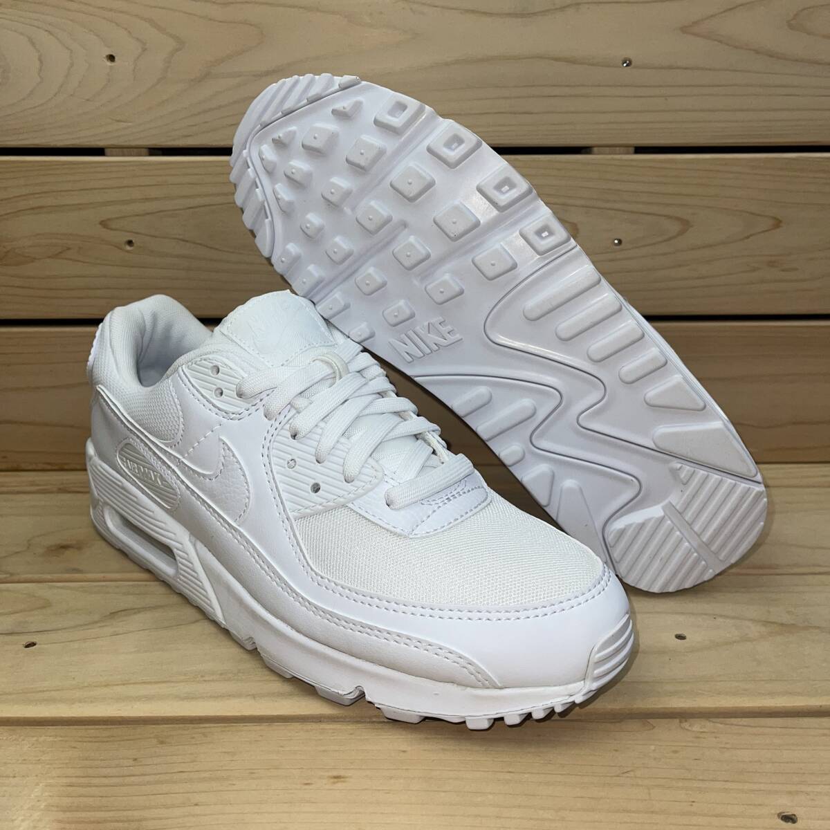 ナイキ 26.5cm US9.5 ウィメンズ エア マックス 90 税込定価15400円 ホワイト NIKE W AIR MAX 90 白拍卖