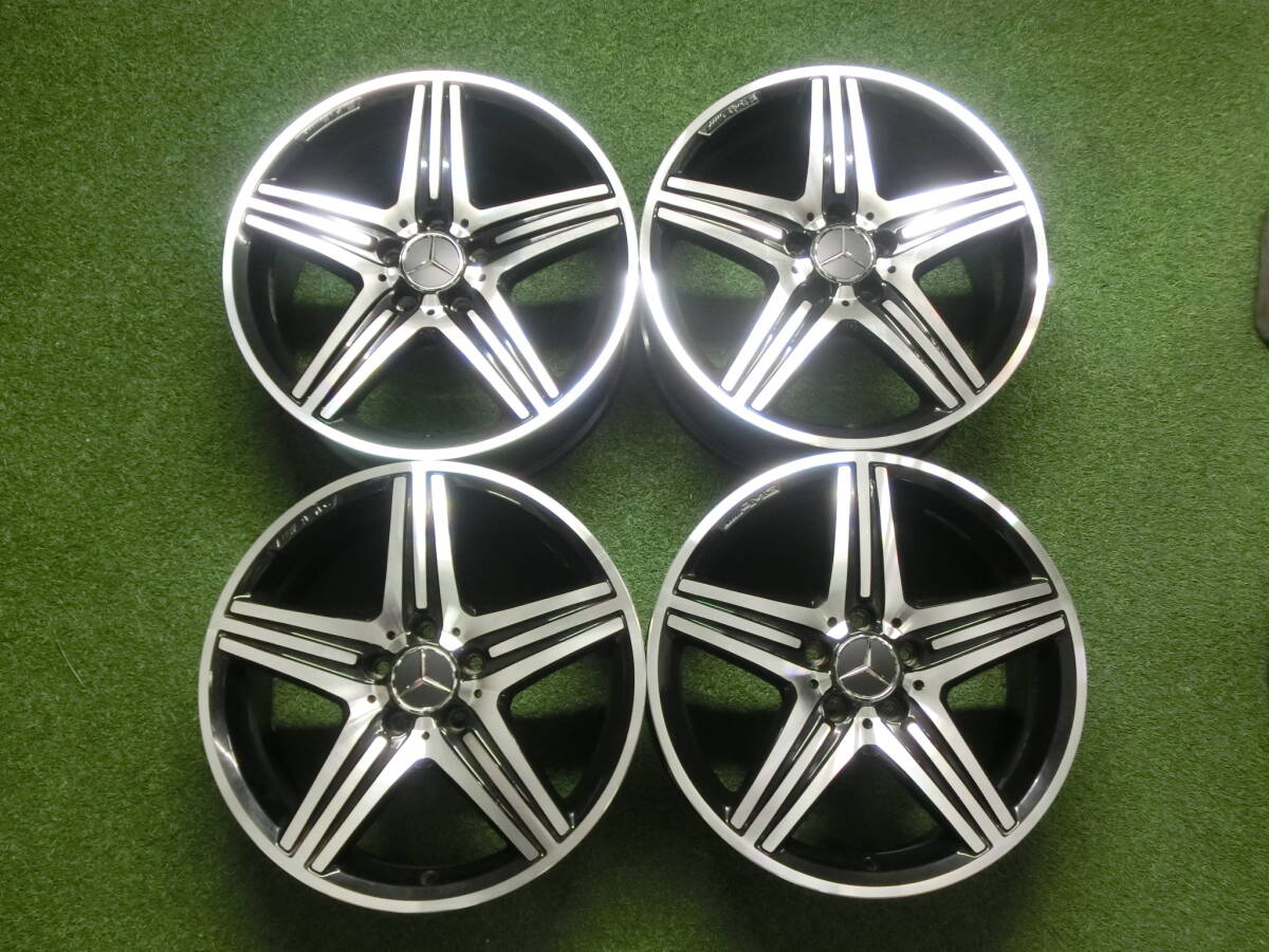 (MS0079)メルセデス・ベンツ Aクラス AMG W176 純正 アルミホイール 18x 8J +48 /5穴112/ 4本 セット 中古 美品拍卖