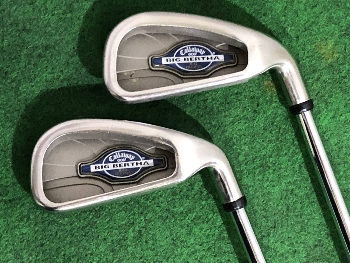 ☆中古品 Callaway BIG BERTHA x-12 IRONS キャロウェイ アイアン 2本組 #3I/4I ☆〔5154〕拍卖