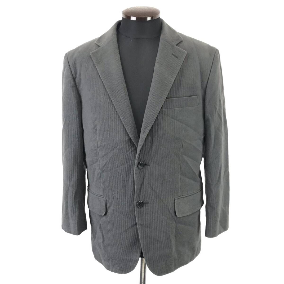 美品★BENSALINA【ベンサリナ】 コーデュロイ/テーラードジャケット メンズ【size:S/グレー/gray】秋冬/総裏地/Jacket◆BJ009-e拍卖