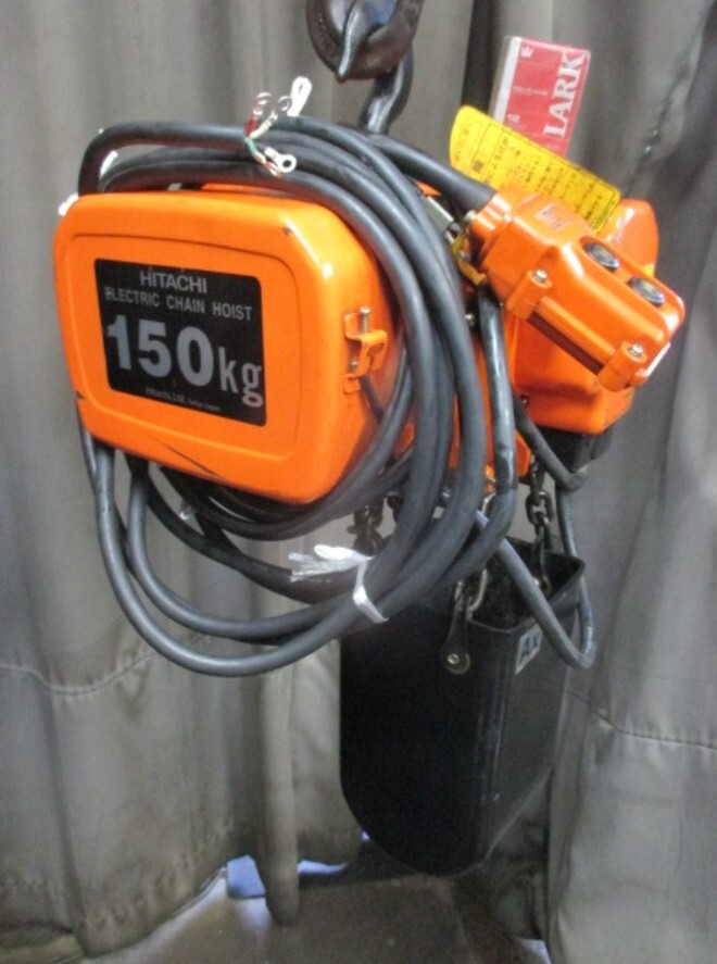 n756☆日立 電動チェーンブロック 150kg 200V拍卖