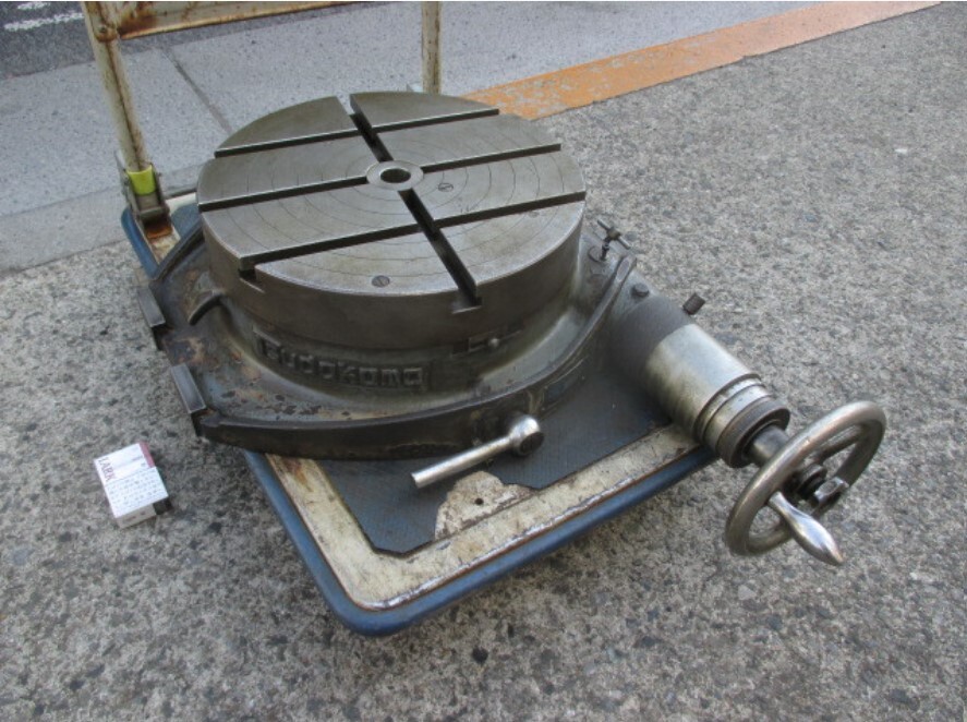 u766☆津田駒 サーキュラーテーブル400mm モデル400ーCTK・自重 約150kg・回転テーブル・ロータリーテーブル・割出台拍卖