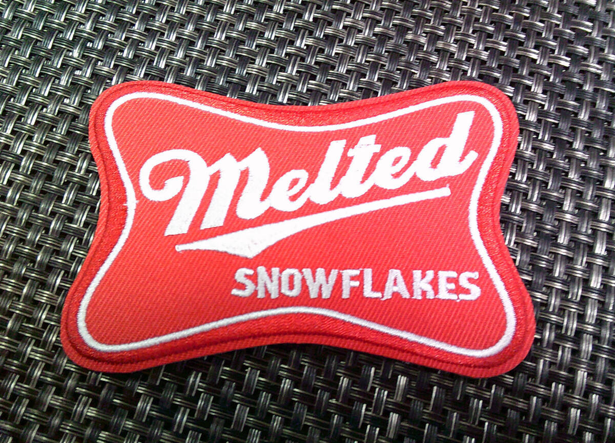 《LT赤白MSF》新品『MELTED SNOWFLAKES 溶けた雪の結晶』 刺繍ワッペン■アメリカ 二輪車 ハードロック◎ミリタリー■洋服・衣類・衣服DIY拍卖