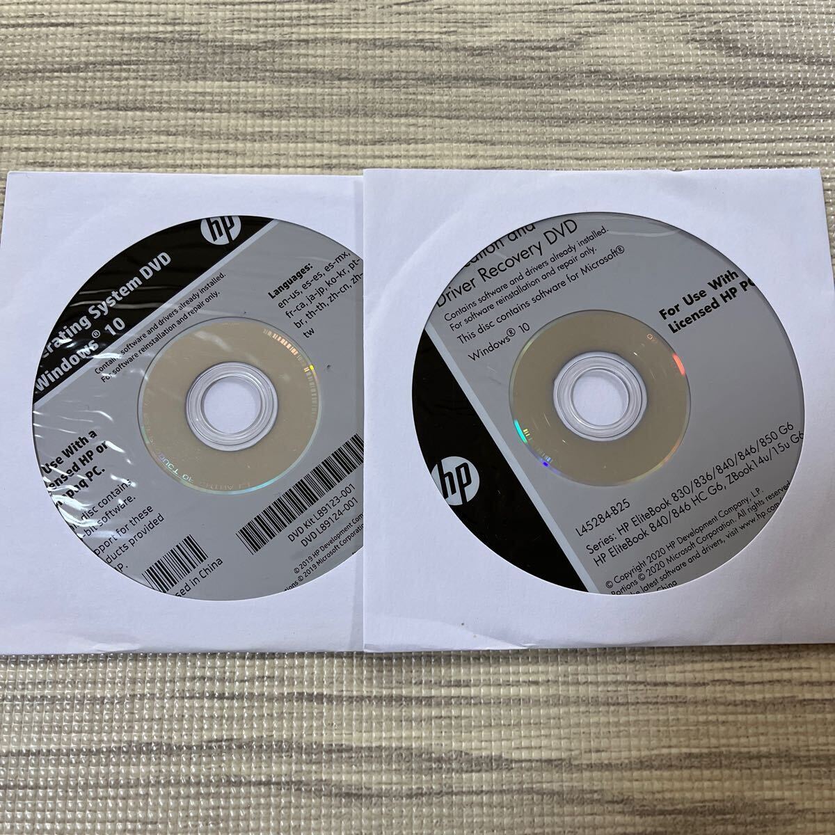 ★未開封品★HP EliteBook 830/836/840/850 G6 840/846HC G6 Zbook 14u/15u G6Windows10 リカバリ メディア DVD 未開封 2枚セット拍卖