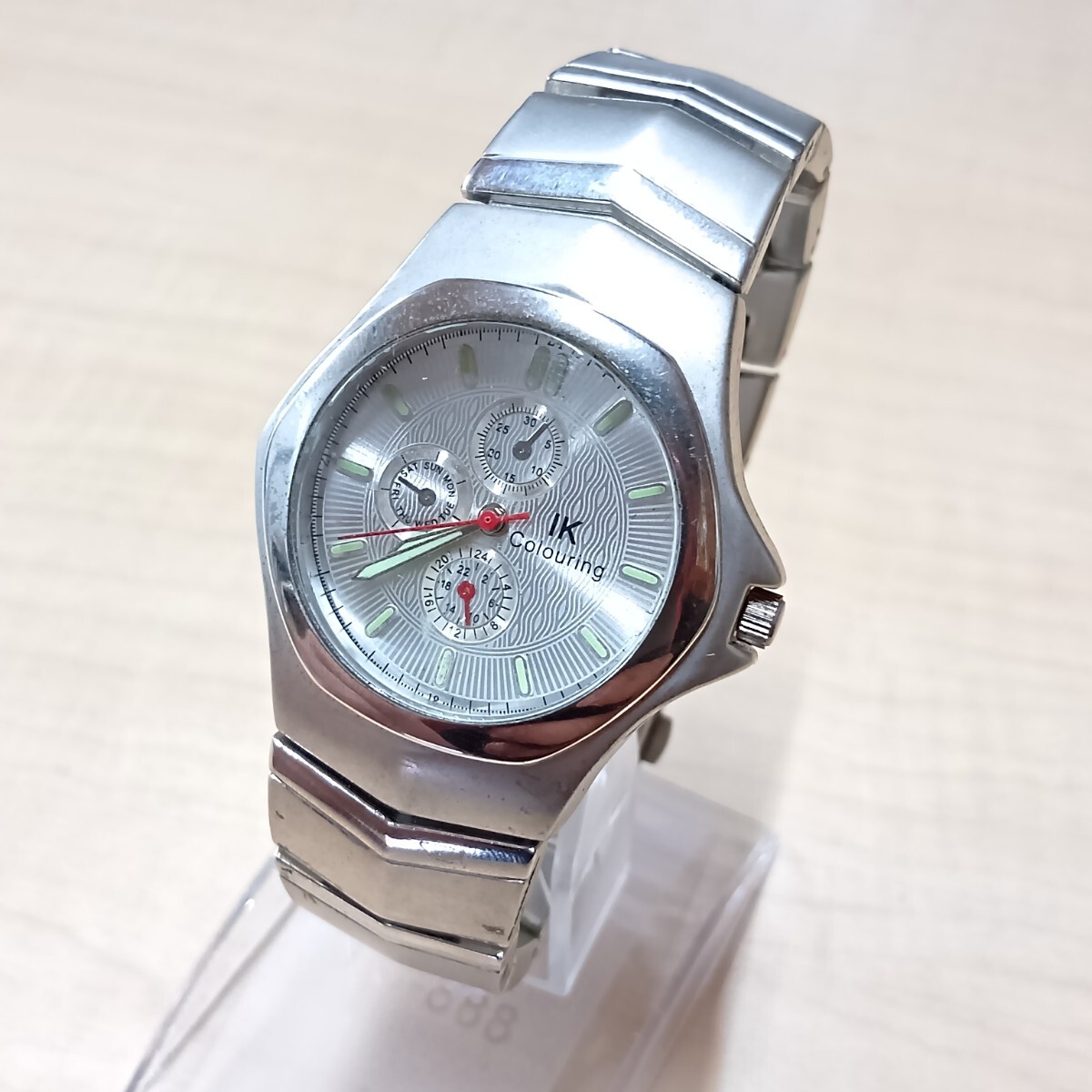 IK Colouring 腕時計 クォーツ メンズ 腕周り約17.5cm 現状動作品拍卖