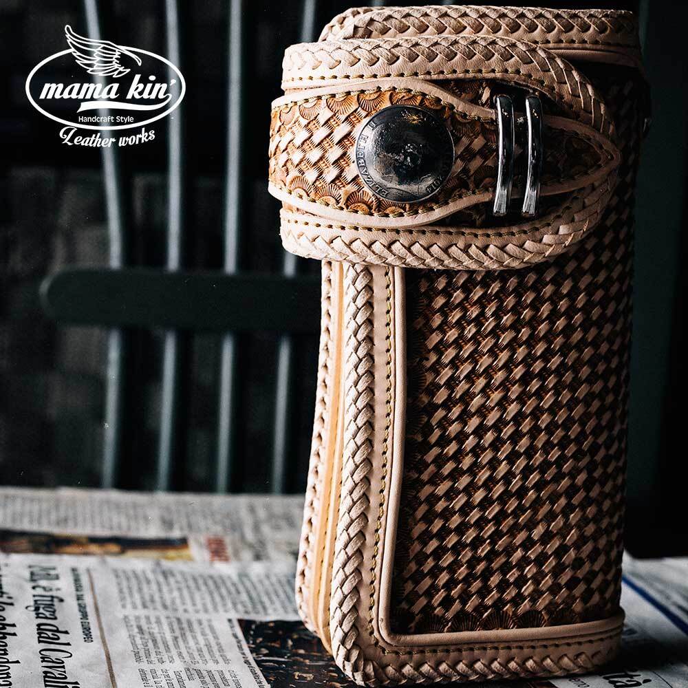 バイカーズウォレット/カービング/ライダースウォレット/レザーウォレット/サドルレザー/ヌメ革/長財布/009cv84nl04拍卖