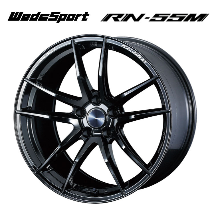 送料無料 ウェッズ weds WedsSport RN-55M 8J-18 +35 5H-114.3 (18インチ) 5H114.3 8J+35【4本セット 新品】拍卖