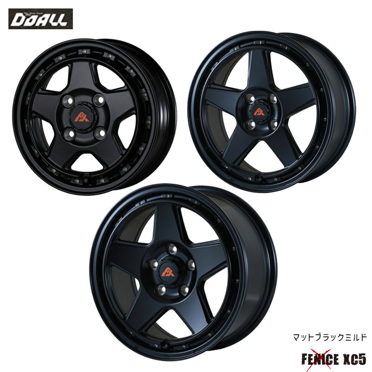 送料無料 ドゥオール DOALL Fenice X XC5 4J-12 +43 4H-100 (12インチ) 4H100 4J+43【1本単品 新品】拍卖