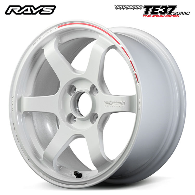 送料無料 レイズ RAYS TE37 SONIC TIME ATTACK EDITION 5.5J-16 +46 4H-100 (16インチ) 4H100 5.5J+46【1本単品 新品】拍卖