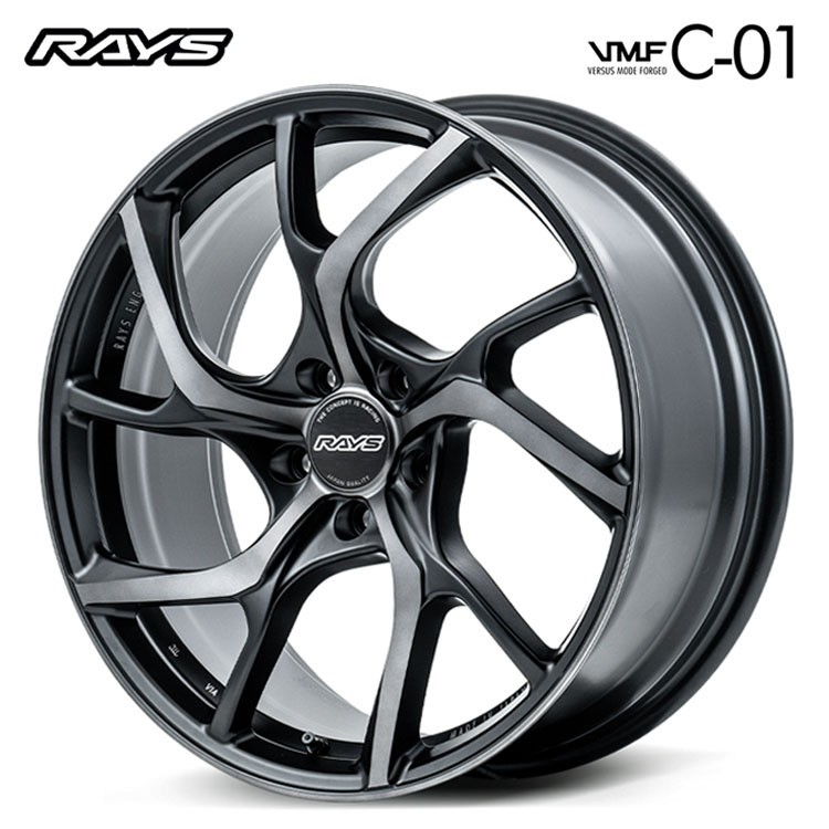 送料無料 レイズ RAYS VMF C-01 PREMIUM 11J-20 +15 5H-114.3 (20インチ) 5H114.3 11J+15【2本セット 新品】拍卖