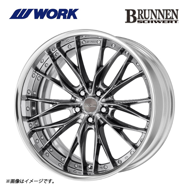 送料無料 ワーク WORK SCHWERT BRUNNEN STEP RIM DEEP RIM Odisk 12J-22 +79~-39 5H-120 (22インチ) 5H120 12J+79~-39【1本単品 新品】拍卖
