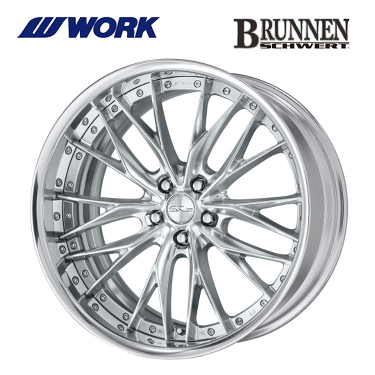送料無料 ワーク WORK SCHWERT BRUNNEN FULL REVERSE DEEP RIM Odisk 10J-19 +6~-6 5H-100 【4本セット 新品】拍卖