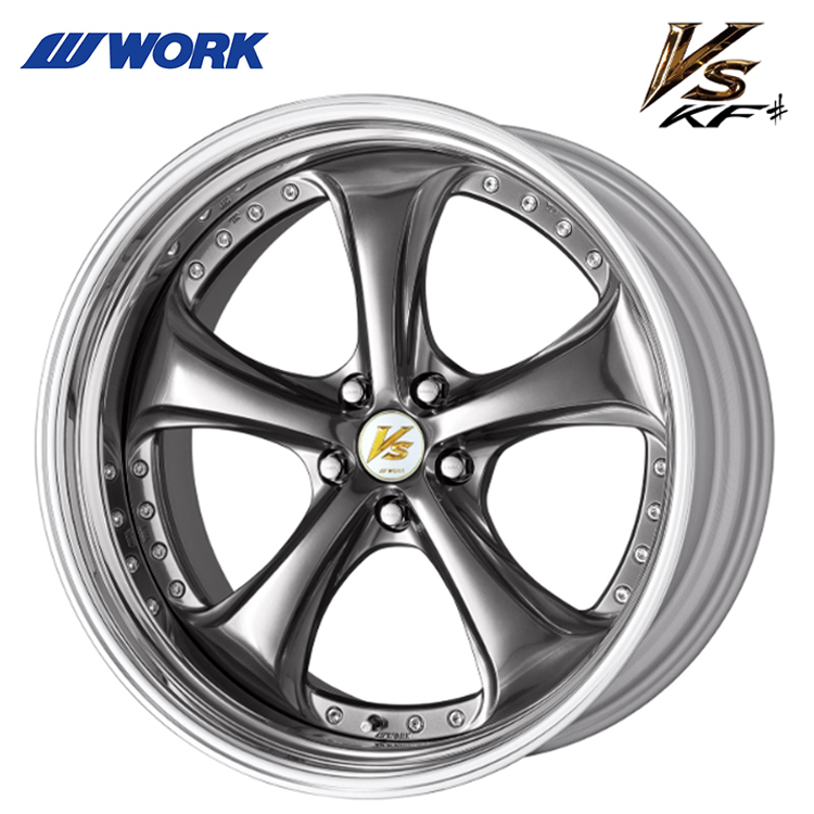 送料無料 ワーク WORK VS KF# STEP RIM DEEP RIM Odisk 3ピース 11.5J-19 +2 5H-114.3 (19インチ) 5H114.3 11.5J+2【4本セット 新品】拍卖