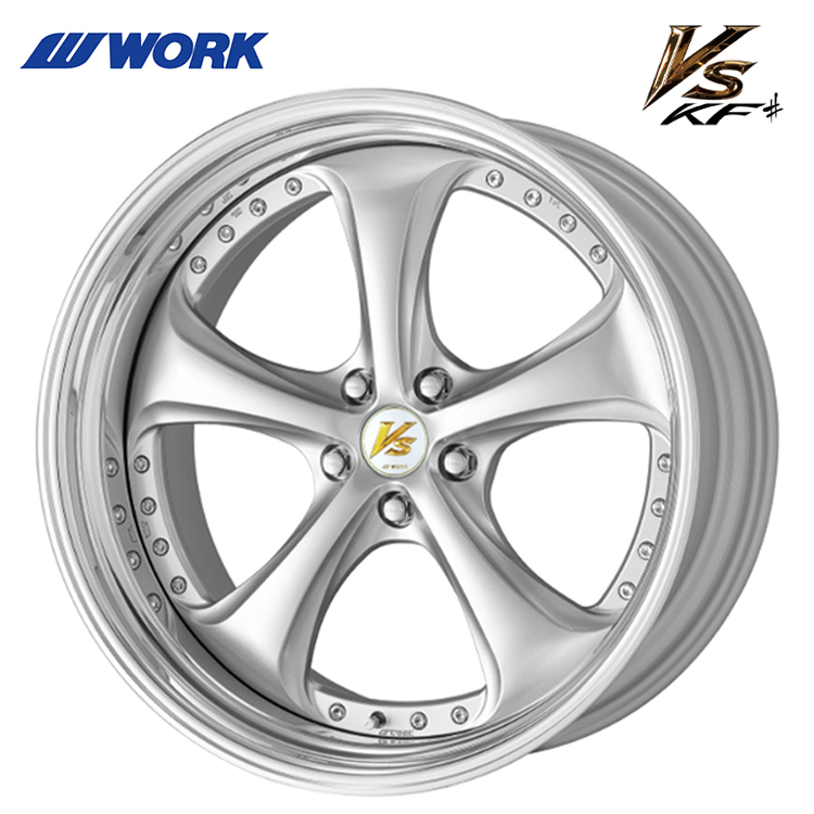 送料無料 ワーク WORK VS KF# STEP RIM BIG CALIPER Rdisk 3ピース 9.5J-19 -11 5H-114.3 (19インチ) 5H114.3 9.5J-11【1本単品 新品】拍卖