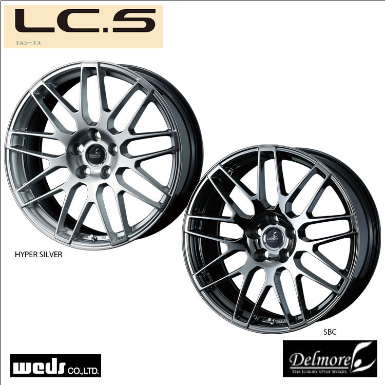 送料無料 ウェッズ WEDS DELMORE LC.S レクサスLC/LS/トヨタMIRAI専用モデル 8J-19 +35 5H-120 (19インチ) 5H120 8J+35【1本単品 新品】拍卖