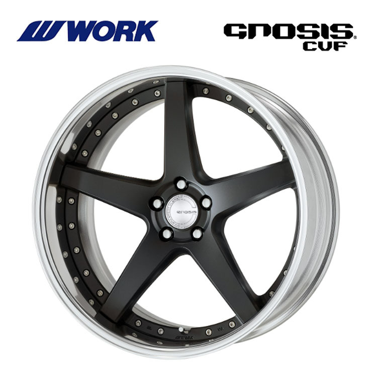 送料無料 ワーク WORK GNOSIS CVF FULL REVERSE ミドルコンケイブ STANDARD Adisk 8J-19 +7~-5 5H-100 【2本セット 新品】拍卖