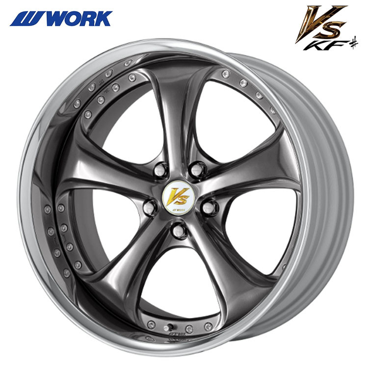 送料無料 ワーク WORK VS KF# FULL REVERSE STANDARD Adisk 10.5J-19 +21 5H-100 (19インチ) 5H100 10.5J+21【1本単品 新品】拍卖