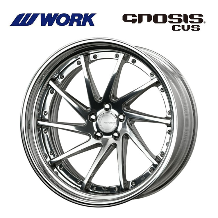 送料無料 ワーク WORK GNOSIS CVS STEP RIM ディープコンケイブ DEEP RIM Wdisk 9.5J-22 +33~-27 5H-112 【2本セット 新品】拍卖