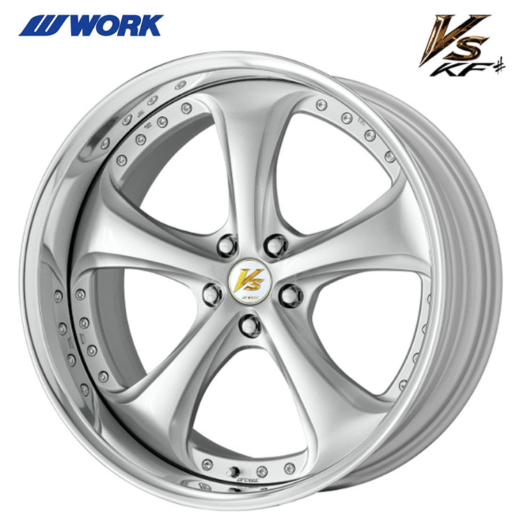 送料無料 ワーク WORK VS KF# FULL REVERSE BIG CALIPER Rdisk 10J-21 +33 5H-114.3 (21インチ) 5H114.3 10J+33【2本セット 新品】拍卖