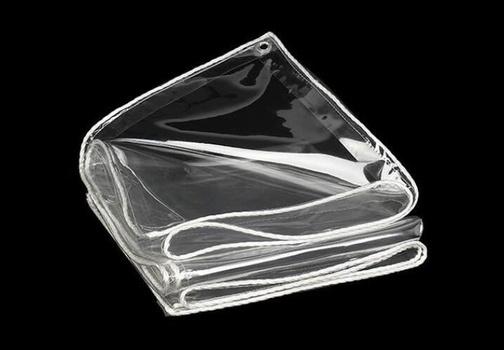 新入荷3枚2m×3m防水シート防雨布シートシースルー ビニールシート透明フィルムビニールカーテンハトメ仕様ロープ付きポリエチレンベラン拍卖