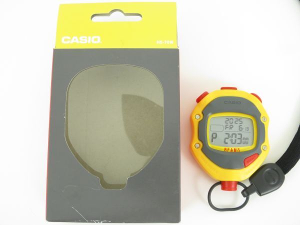 CASIO BEAMS カシオ ビームス ストップウォッチ HS-70W イエロー拍卖