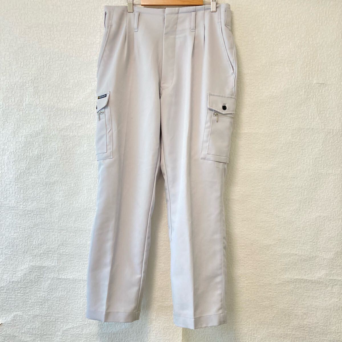 【TORA】寅壱 トライチ 作業服 作業着 ツータック ロング カーゴ パンツ 工事 整備 鳶 ワーク シルバー メンズ ウエスト82/Y31825UU拍卖