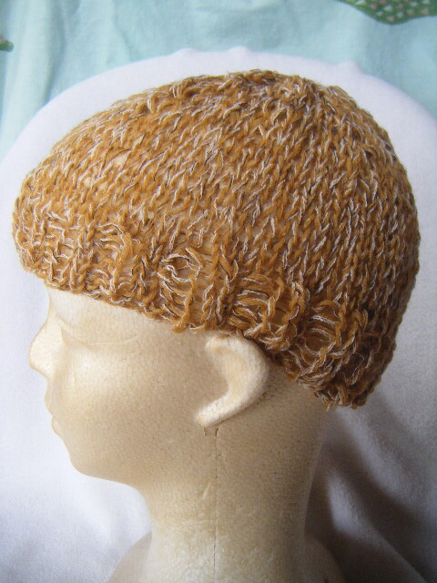 春~秋*耳出し用*手編み男女兼用キャップ*山吹色他 31拍卖